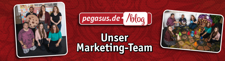 Hinter den Kulissen – Das Pegasus Spiele Marketing-Team