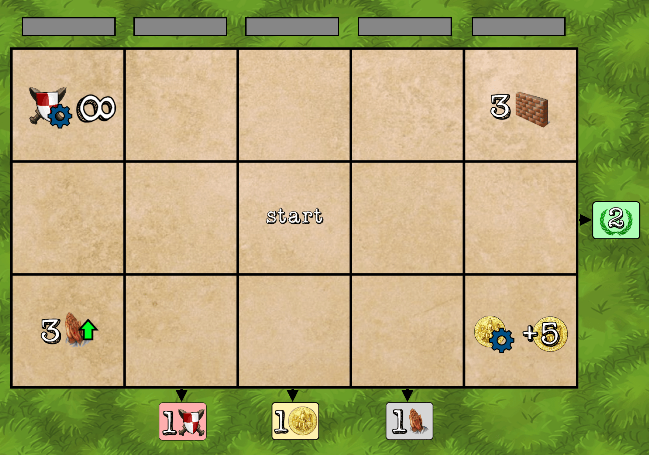 Living Forest Späterer Prototypenspielplan