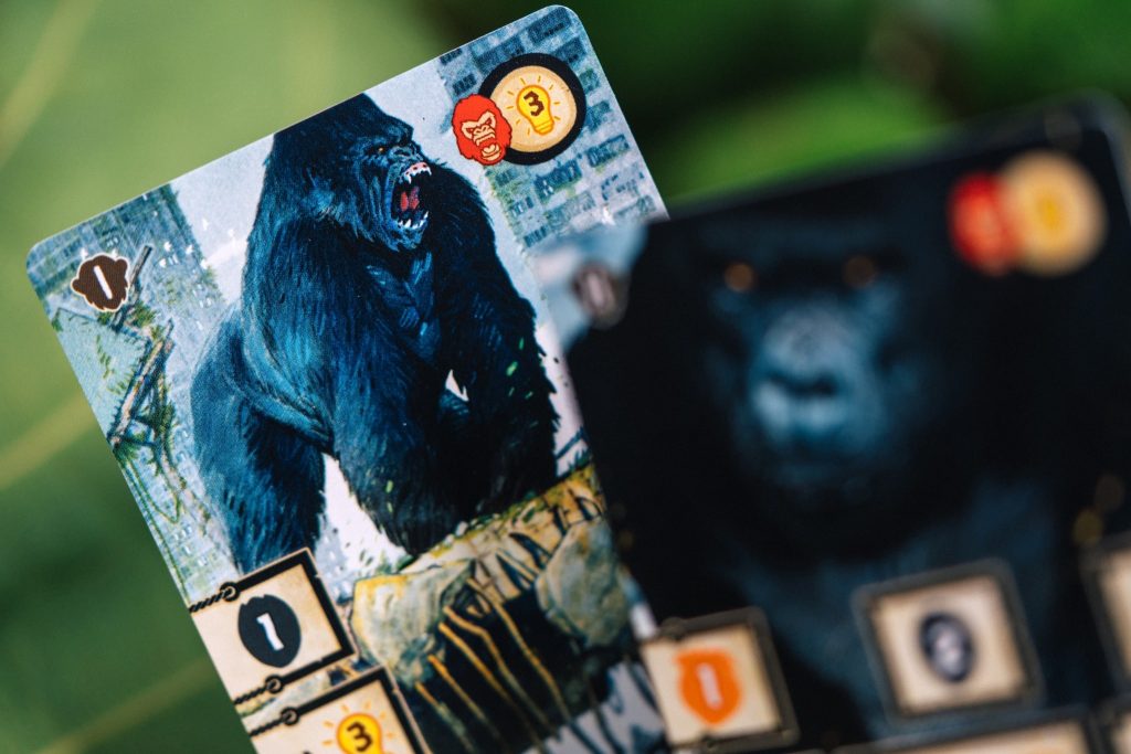 Gorilla-Spielkarte des Kennerspiels After Us