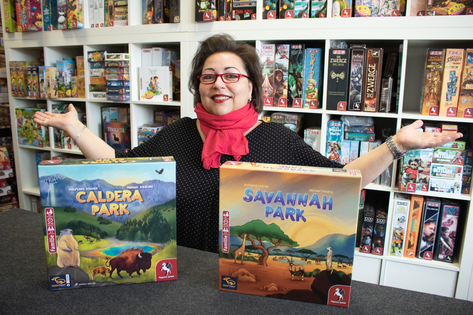 Anja mit Savannah Park und Caldera Park
