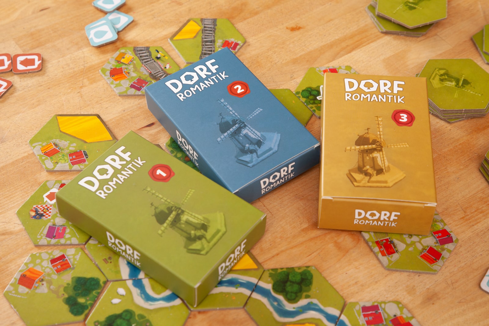 Dorfromantik – Das Brettspiel Spielmaterial