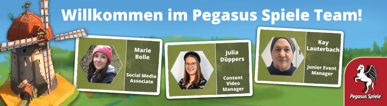Neuerungen im Pegasus Spiele Marketing Team