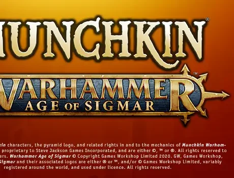 Packshot und Grafik zu dem Kartenspiel Munchkin Warhammer Age of Sigmar