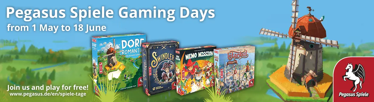 Pegasus Spiele Gaming Days from May 1st until June 18th in 2023