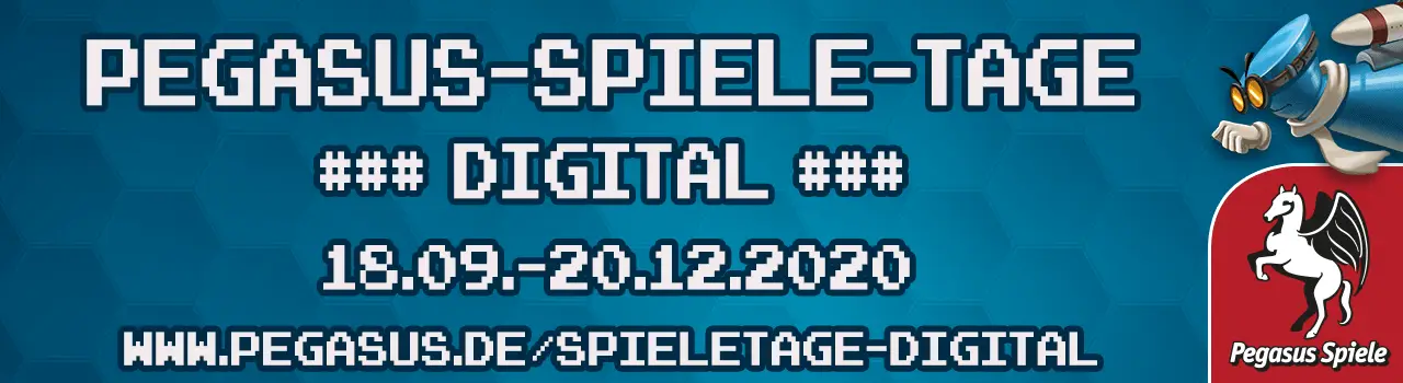 Pegasus Spiele Tage Digital vom 18. September bis zum 20. Dezember 2020