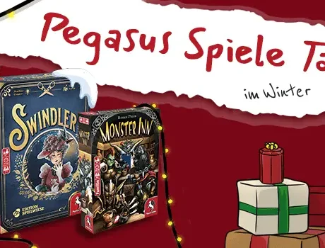 Pegasus Spiele Tage im Winter mit Caldera Park, KuZOOkA, Swindler und Monster Inn