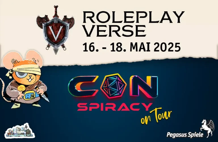Pegasus Spiele & CONspiracy on Tour: Roleplay Verse in Oberhausen