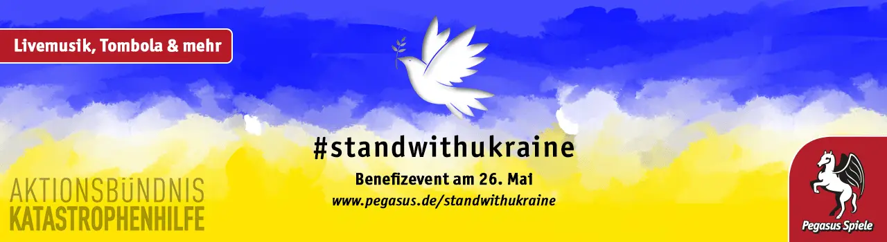 Benefizevent #standwithukraine am 26. Mai 2022 bei Pegasus Spiele