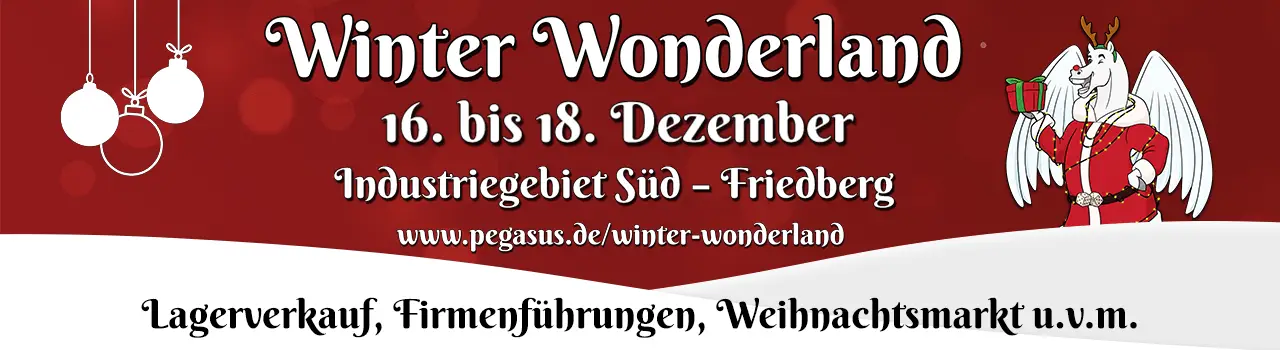 Winter Wonderland bei Pegasus Spiele vom 16. bis zum 18. Dezember 2022