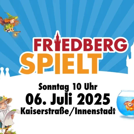 Friedberg spielt am Sonntag, 6. Juli in Friedberg (Hessen)