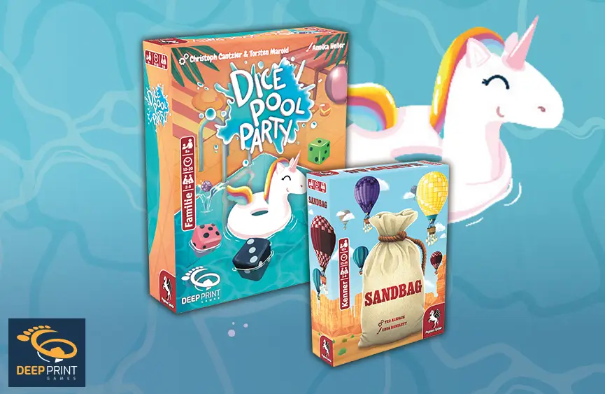 Produktbilder Dice Pool Party Deep Print Games Sandbag Pegasus Spiele