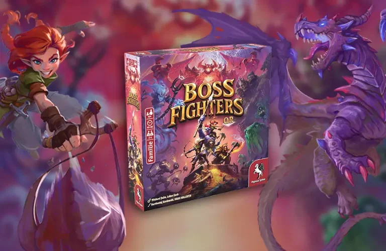 Boss Fighters QR Packung und Illustrationen
