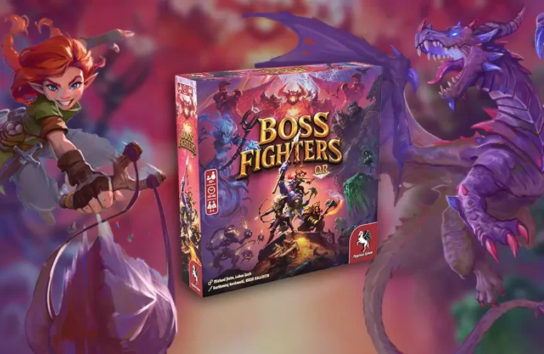 Boss Fighters QR packshot and illustrations