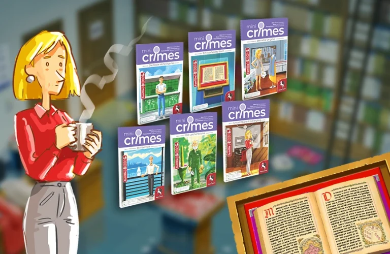 MiniCrimes der dritten Saison bei Pegasus Spiele - Packshots und Illustrationen