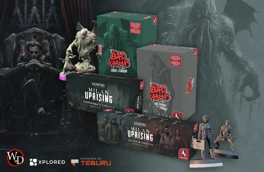 Die Erweiterungen für Teburu mit Vampire und Cthulhu Hintergrund