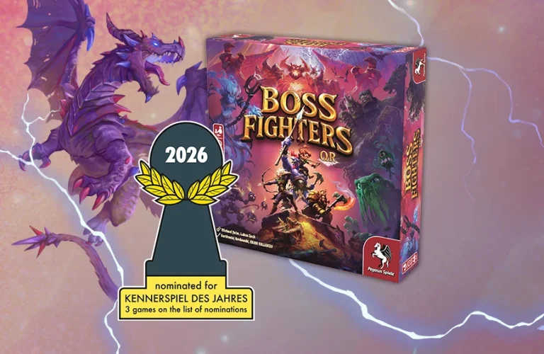 Boss Fighters QR prodoct image + nomination logo