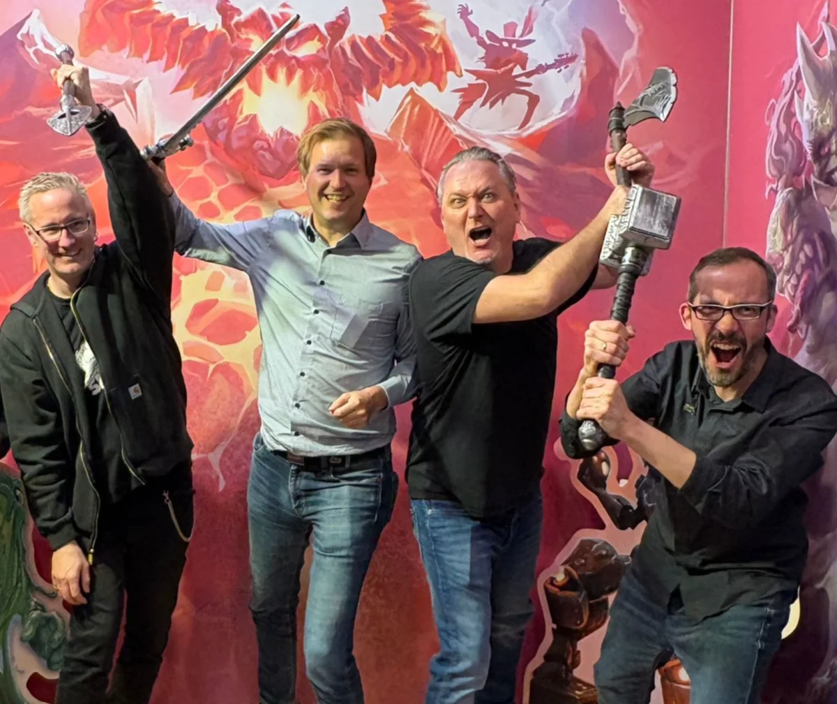 Entwicklerteam des Brettspiels Boss Fighters QR